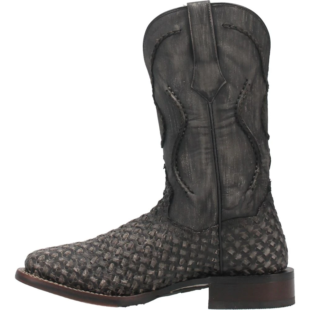 'Dan Post' Men's 12" Stanley Western Square Toe - Black 8 'Dan Post' Men's 12" Stanley Western Square Toe - Black - Image 6