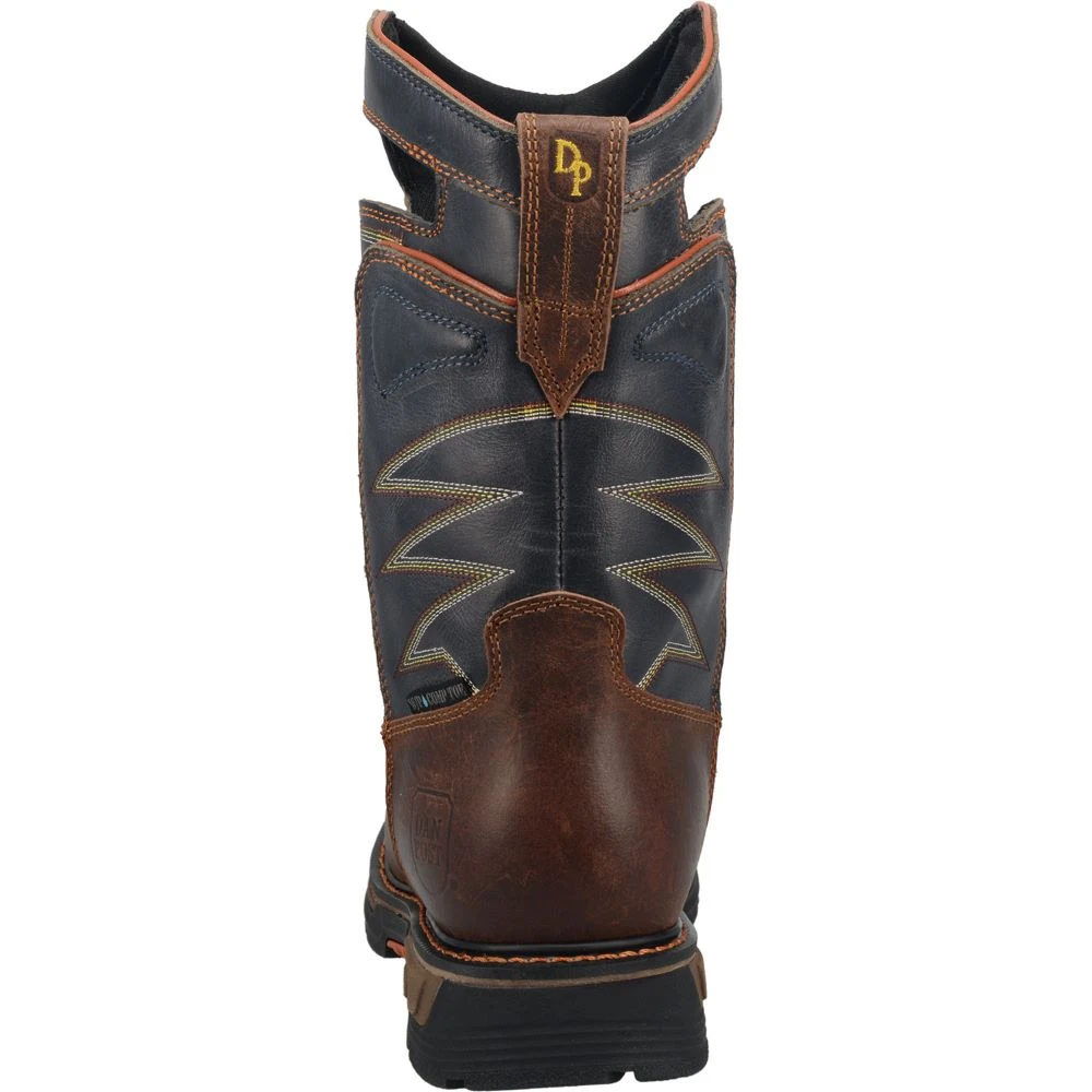 'Dan Post' Men's 11" Thunderhead EH WP Western Square Toe - Brown / Black 8 'Dan Post' Men's 11" Thunderhead EH WP Western Square Toe - Brown / Black - Image 6