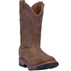 ‘Dan Post’ Men’s 11” Blayde Leather WP Western Work - Saddle Tan