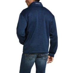 'Ariat' Men's Caldwell 1/4 Zip Pullover - Indigo Heather 7 'Ariat' Men's Caldwell 1/4 Zip Pullover - Indigo Heather -Outdoor Clothing Store F20 MNS WEST Gaglione 10033005 back 1024x1024@2x