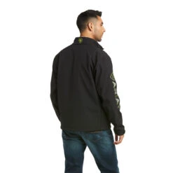 'Ariat' Men's Logo 2.0 Softshell Jacket - Black / Grey Camo -Outdoor Clothing Store F21 MNS WEST 10037371 back 1024x1024@2x