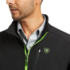 'Ariat' Men's Logo 2.0 Softshell Jacket - Black / Grey Camo -Outdoor Clothing Store F21 MNS WEST 10037371 detail01 1024x1024@2x