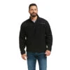 'Ariat' Men's Basis 2.0 1/4 Zip - Black -Outdoor Clothing Store F21 MNS WEST 10037718 front 1024x1024@2x