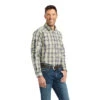 'Ariat' Men's Team Mabry Button Down - Macaw Green -Outdoor Clothing Store F22 MNS WEST 10041785 front 1024x1024@2x