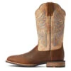 'Ariat' Men's 12" Everlite Blazin Western Square Toe - Whole Wheat / Sand Dollar -Outdoor Clothing Store F22 MNS WEST 10042436 side 1024x1024@2x