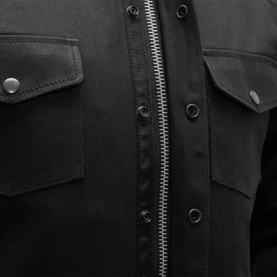'First Manufacturing' Men's Equalizer Denim Jacket - Black 5 'First Manufacturing' Men's Equalizer Denim Jacket - Black - Image 3