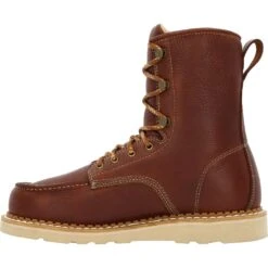 'Georgia Boot' Men's 8" Wedge Moc Toe EH Soft Toe - Brown 15 'Georgia Boot' Men's 8" Wedge Moc Toe EH Soft Toe - Brown -Outdoor Clothing Store GB00480 instep profile 1024x1024@2x
