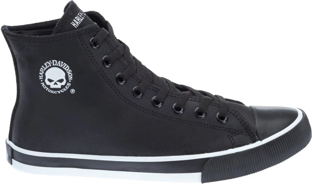'Harley Davidson' Men's Baxter Hi-Top W/Skull - Black 3 'Harley Davidson' Men's Baxter Hi-Top W/Skull - Black