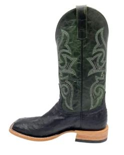 'Anderson Bean' Men's 13" HorsePower Top Hand Full Quill Ostrich - Black / Emerald Explosion 13 'Anderson Bean' Men's 13" HorsePower Top Hand Full Quill Ostrich - Black / Emerald Explosion -Outdoor Clothing Store HP80042 1024x1024@2x