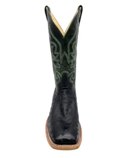 'Anderson Bean' Men's 13" HorsePower Top Hand Full Quill Ostrich - Black / Emerald Explosion 11 'Anderson Bean' Men's 13" HorsePower Top Hand Full Quill Ostrich - Black / Emerald Explosion -Outdoor Clothing Store HP80043 1024x1024@2x