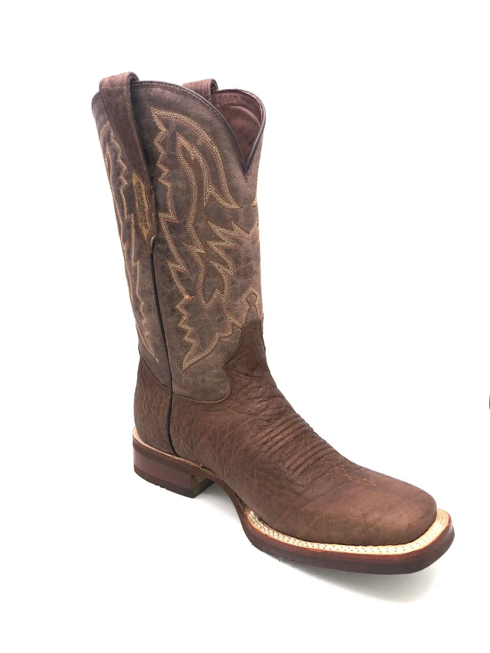 'Tanner Mark' Men's 13" Western Square Toe - Brown / Brown 7 'Tanner Mark' Men's 13" Western Square Toe - Brown / Brown - Image 5
