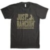 'Dale Brisby' Just Ranchin' Silhouette T-Shirt - Graphite