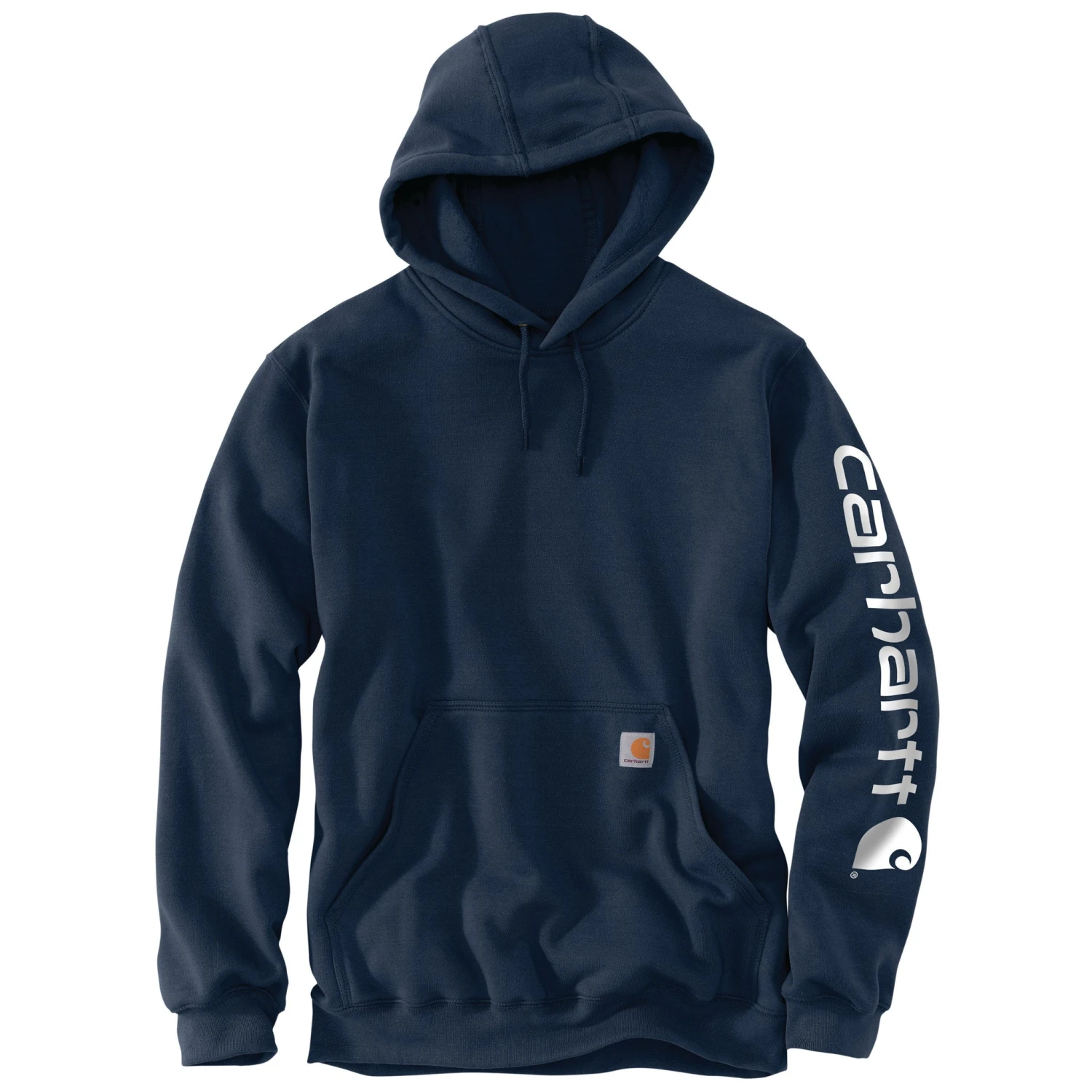 'Carhartt' Men's Midweight Logo Hoodie - New Navy 3 'Carhartt' Men's Midweight Logo Hoodie - New Navy