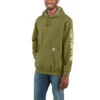 'Carhartt' Men's Midweight Logo Hoodie - True Olive Heather -Outdoor Clothing Store K288 G79 MF21 b 1024x1024@2x