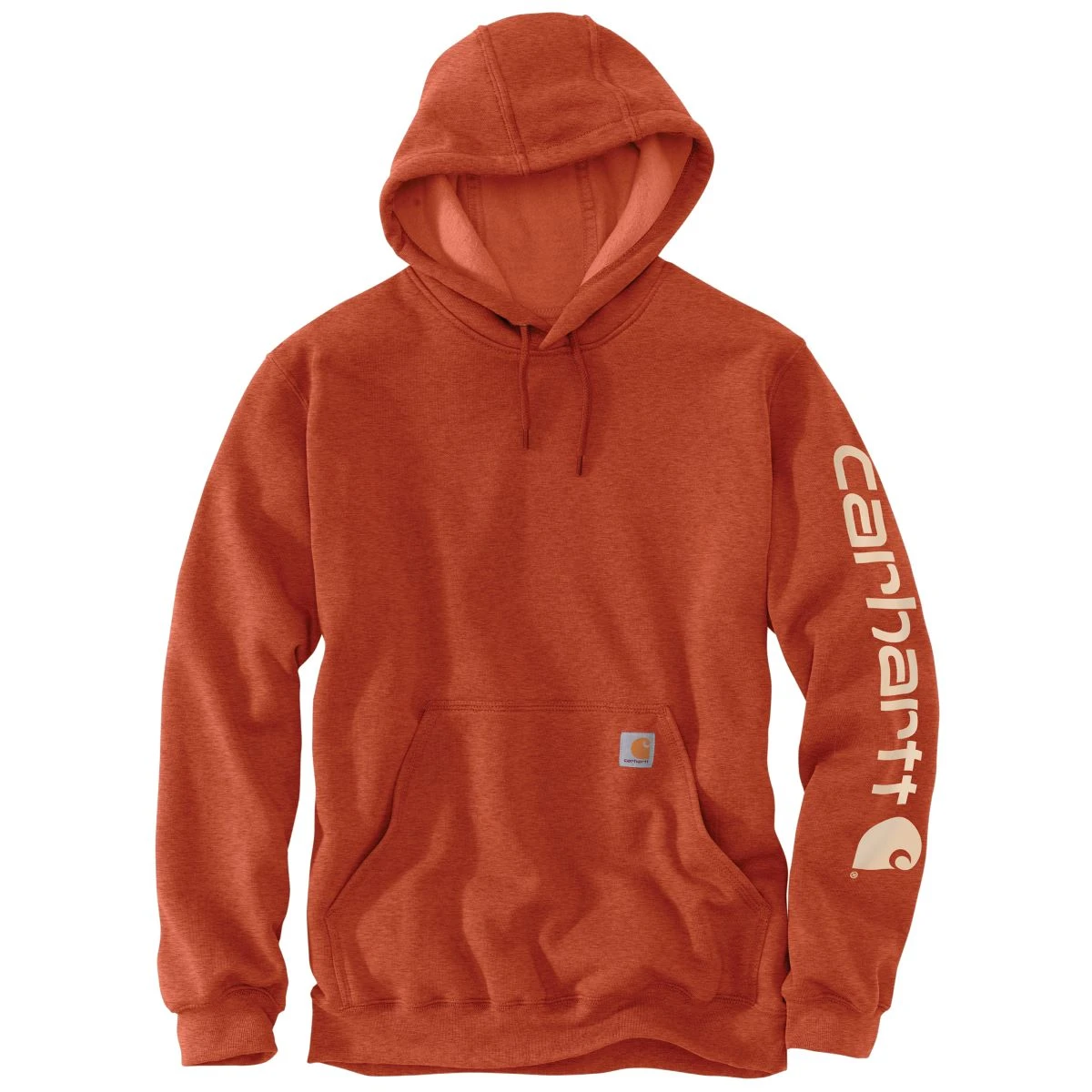 'Carhartt' Men's Midweight Logo Hoodie - Jasper Heather 3 'Carhartt' Men's Midweight Logo Hoodie - Jasper Heather
