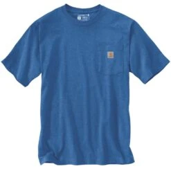 'Carhartt' Men's Loose Fit Heavyweight Pocket T-Shirt - Light Cobalt Heather