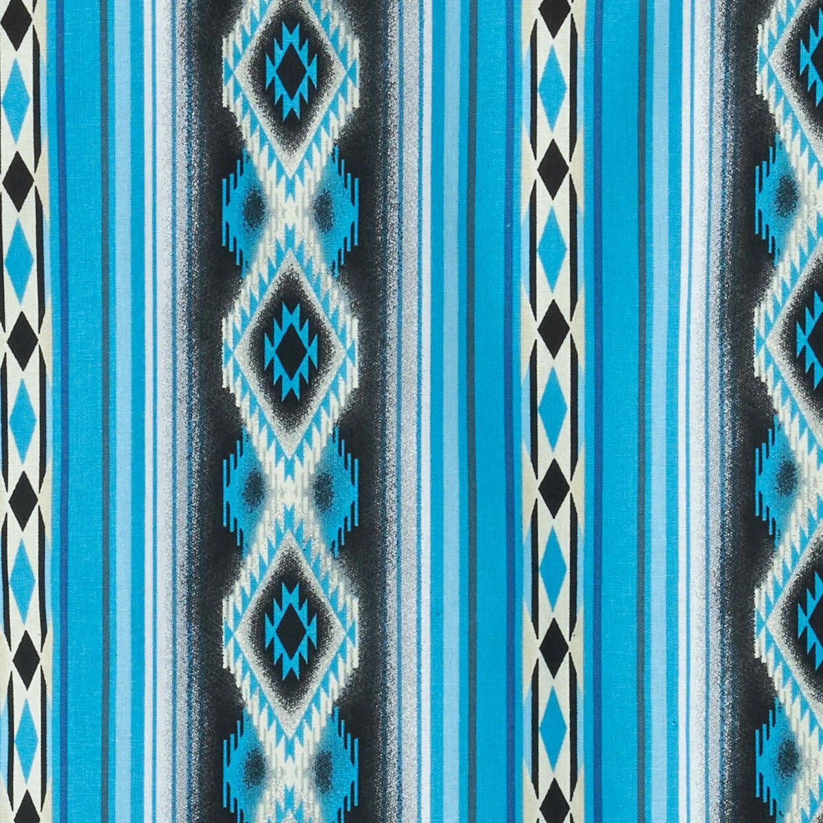 'Wrangler' Men's Checotah Print Western Snap Front - Blue / Black 6 'Wrangler' Men's Checotah Print Western Snap Front - Blue / Black - Image 4