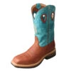 'Twisted X' Men's 12" Lite Cowboy EH Alloy Comp Toe - Brown / Turquoise -Outdoor Clothing Store MLCA004.01 1024x1024@2x