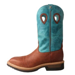 'Twisted X' Men's 12" Lite Cowboy EH Alloy Comp Toe - Brown / Turquoise -Outdoor Clothing Store MLCA004.02 1024x1024@2x