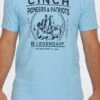 'Cinch' Men's Pioneers & Patriots T-Shirt - Heather Light Blue