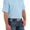 'Cinch' Men's ArenaFlex Print Classic Fit Button Down - Light Blue