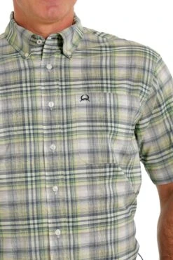 'Cinch' Men's ArenaFlex Plaid Classic Fit Button Down - Multi -Outdoor Clothing Store MTW1704118 4 1024x1024@2x