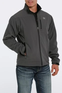 'Cinch' Men's Lined Bonded Jacket - Grey -Outdoor Clothing Store MWJ1567002 2 1024x1024@2x