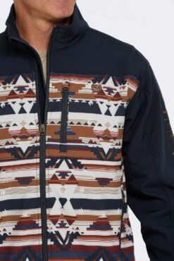 'Cinch' Men's Bonded Jacket - Navy Aztec 8 'Cinch' Men's Bonded Jacket - Navy Aztec -Outdoor Clothing Store MWJ1583001 5 1024x1024@2x