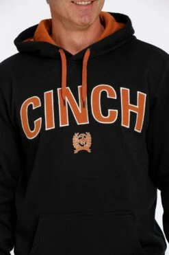 'Cinch' Men's Logo Pullover Hoodie - Black -Outdoor Clothing Store MWK1206023 3 1024x1024@2x