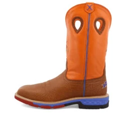 'Twisted X' Men's 12" Western EH Alloy Toe - Tan / Orange -Outdoor Clothing Store MXBA003.06 4800x4800 L 1024x1024@2x
