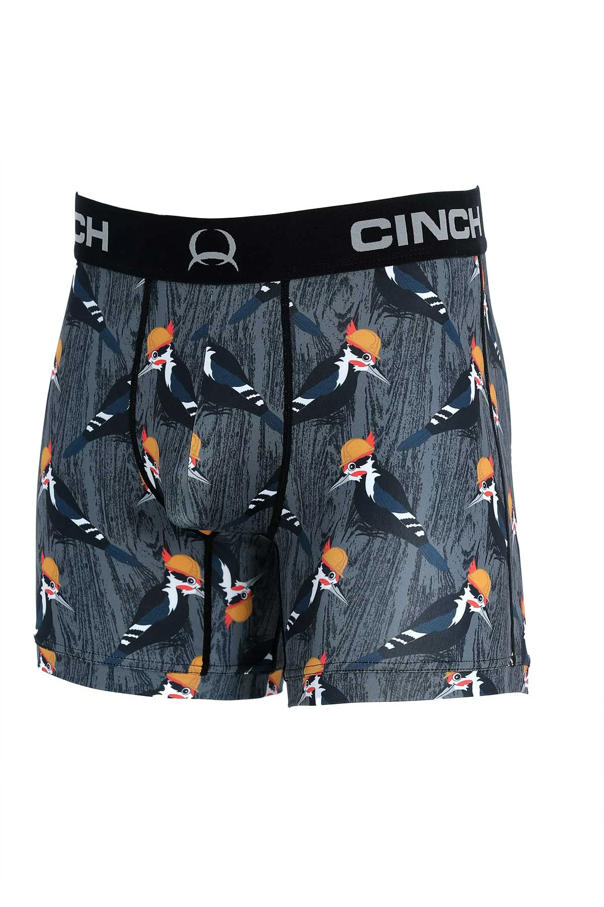 'Cinch' Men's 6" Woodpecker Boxer Brief - Grey 3 'Cinch' Men's 6" Woodpecker Boxer Brief - Grey