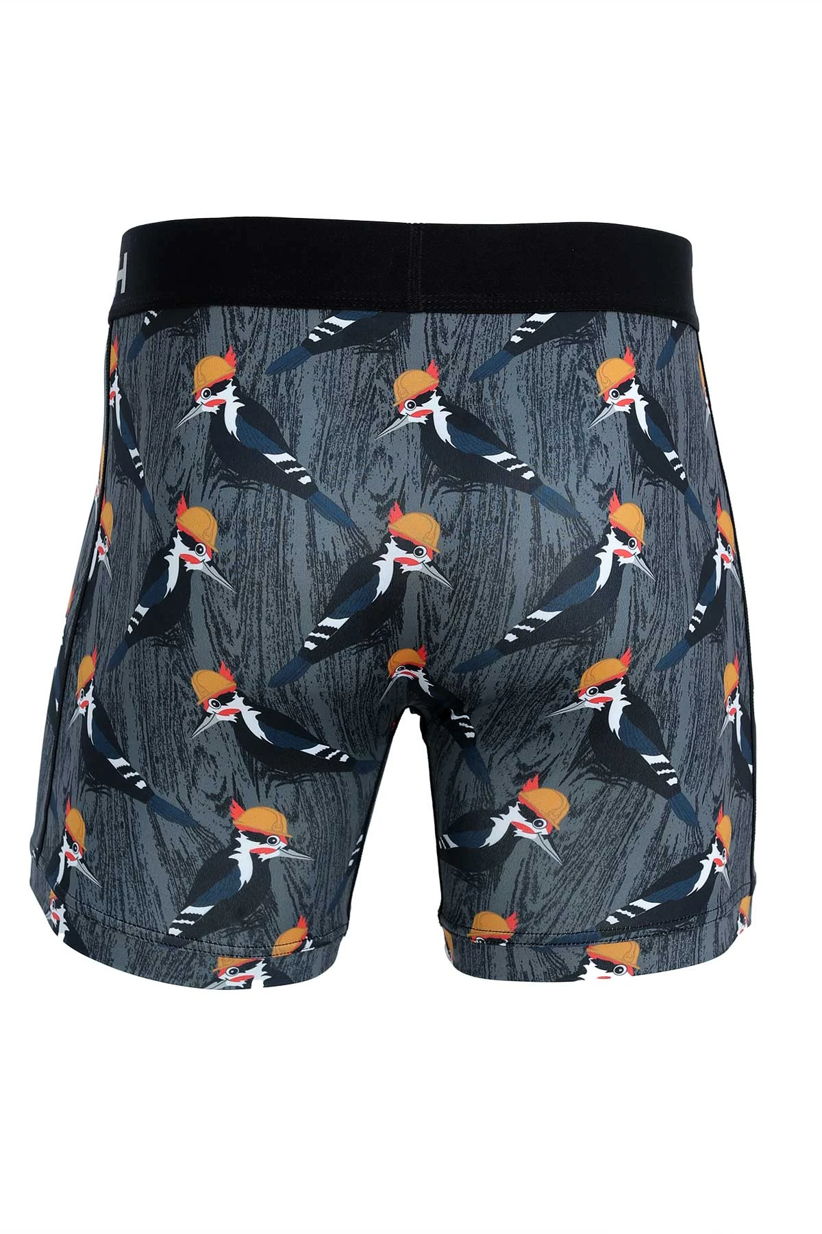 'Cinch' Men's 6" Woodpecker Boxer Brief - Grey 4 'Cinch' Men's 6" Woodpecker Boxer Brief - Grey - Image 2