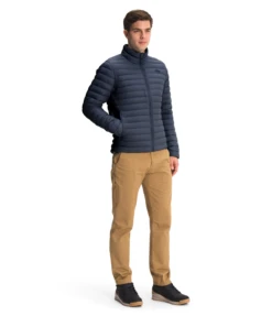 'The North Face' Men's Stretch Down Stowable Jacket - Aviator Navy -Outdoor Clothing Store NF0A3Y56 RG1 model34 1024x1024@2x