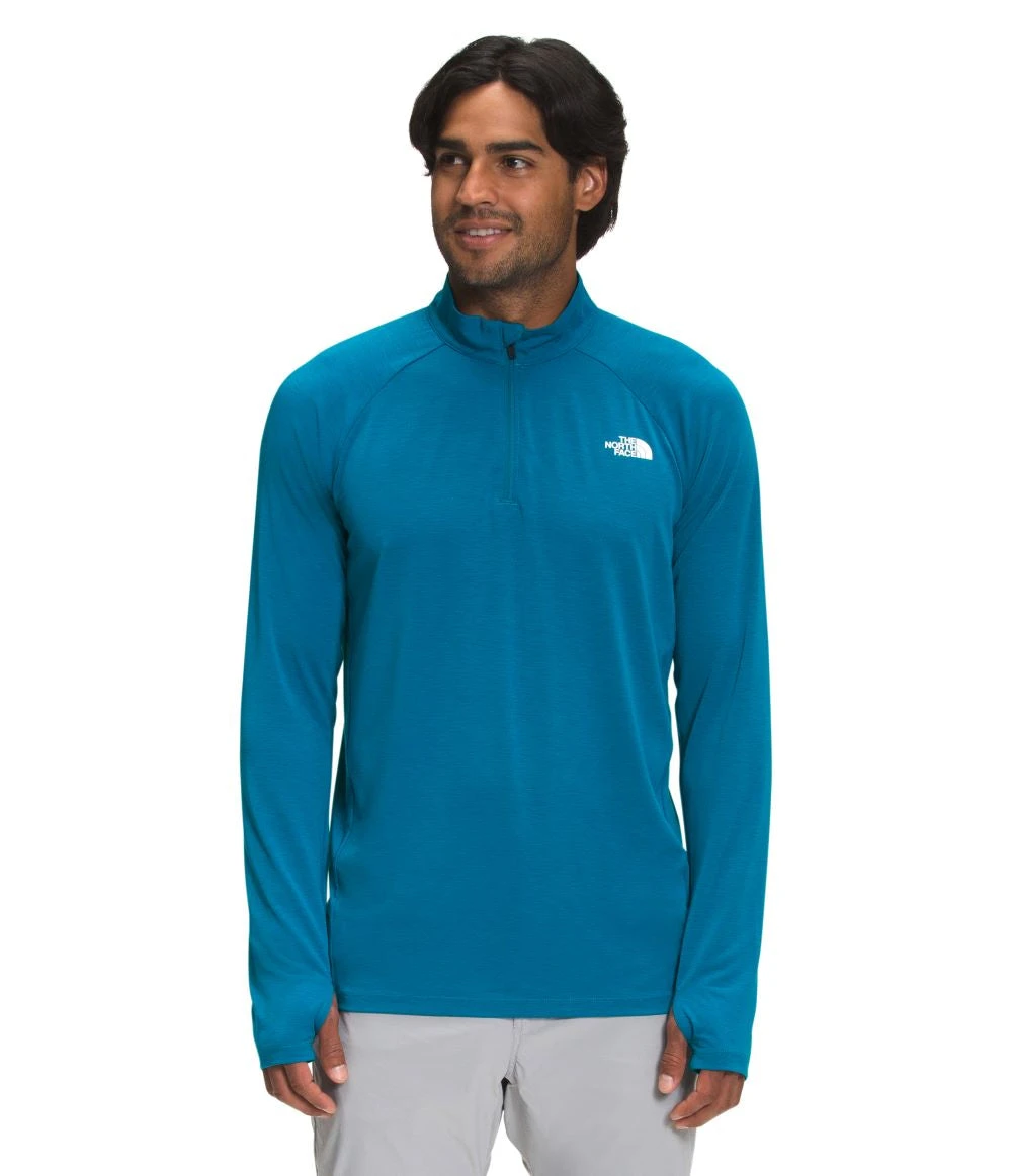 'The North Face' Men's Wander 1/4 Zip - Banff Blue 3 'The North Face' Men's Wander 1/4 Zip - Banff Blue