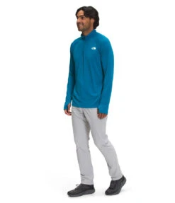 'The North Face' Men's Wander 1/4 Zip - Banff Blue 7 'The North Face' Men's Wander 1/4 Zip - Banff Blue -Outdoor Clothing Store NF0A5371 M19 model34 1024x1024@2x