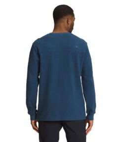 'The North Face' Men's Waffle Henley - Shady Blue -Outdoor Clothing Store NF0A7USJ HDC back 1024x1024@2x