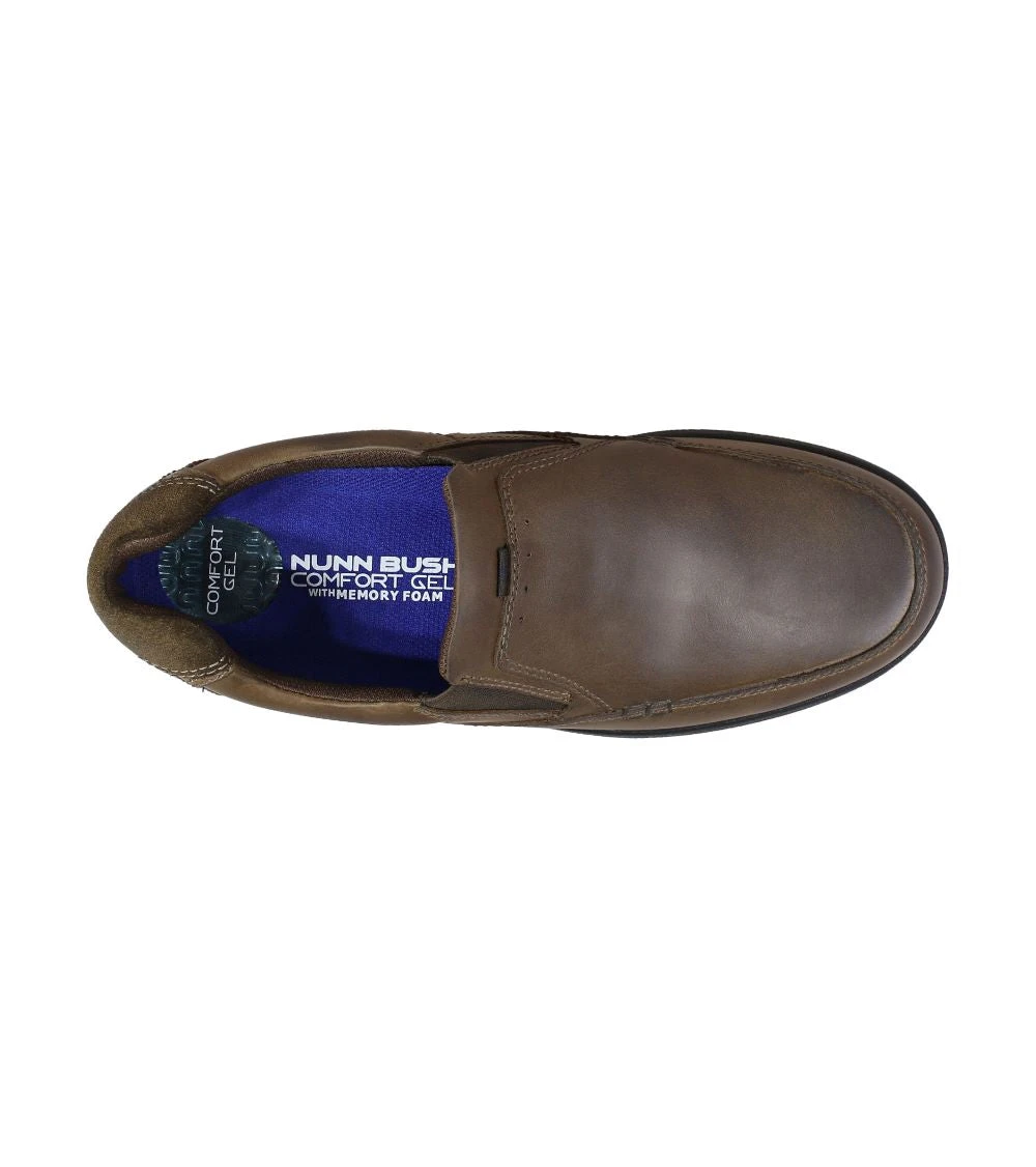 'Nunn Bush' Men's Cam Moc Toe Slip On - Brown Crazy Horse 4 'Nunn Bush' Men's Cam Moc Toe Slip On - Brown Crazy Horse - Image 2