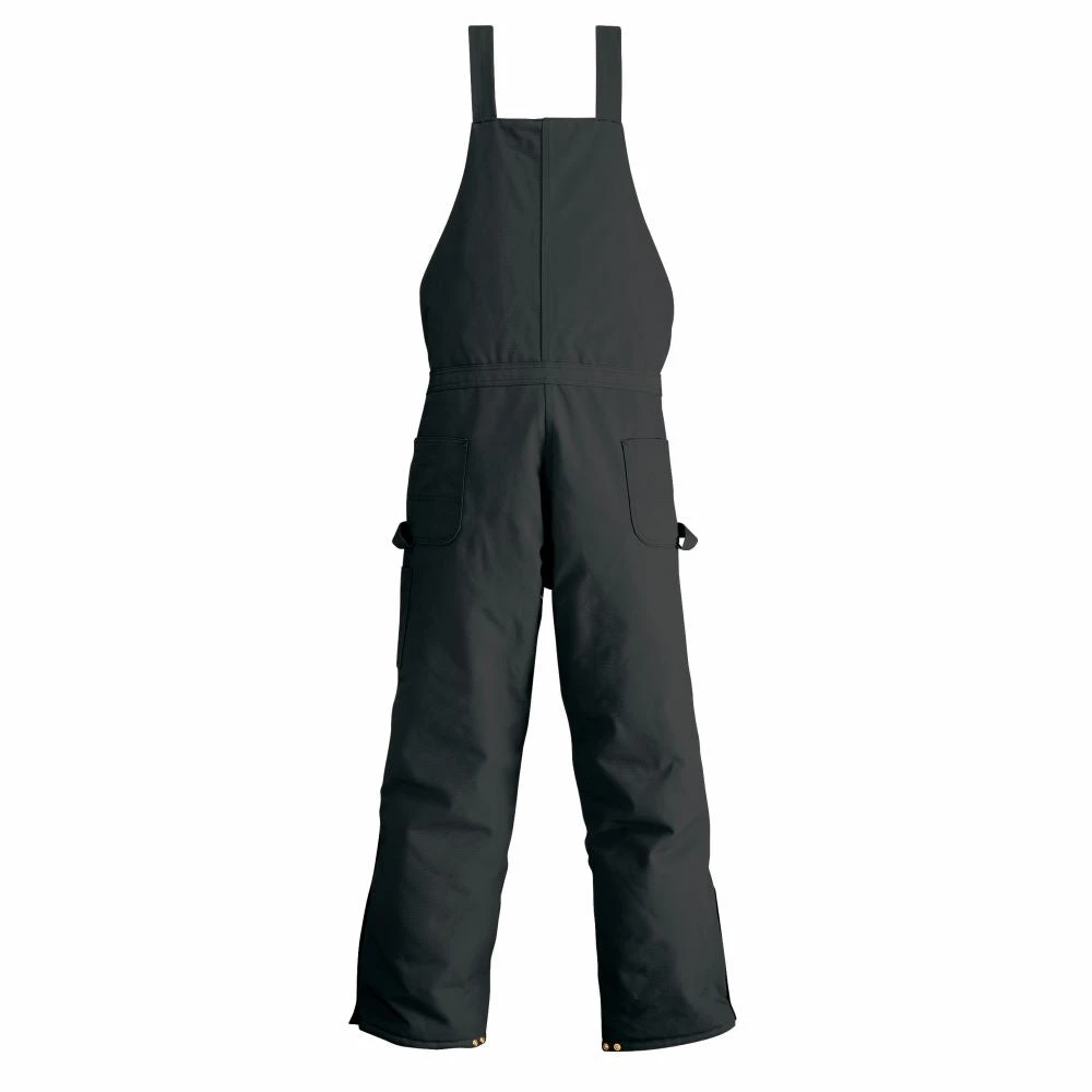 'Carhartt' Men's Zip To Waist Quilt Lined Biberall - Black 5 'Carhartt' Men's Zip To Waist Quilt Lined Biberall - Black - Image 3