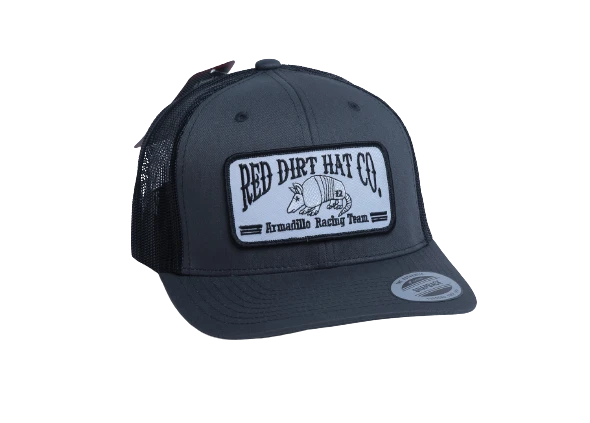 'Red Dirt Hat Company' Men's Dillo Cap - Grey / Black 3 'Red Dirt Hat Company' Men's Dillo Cap - Grey / Black