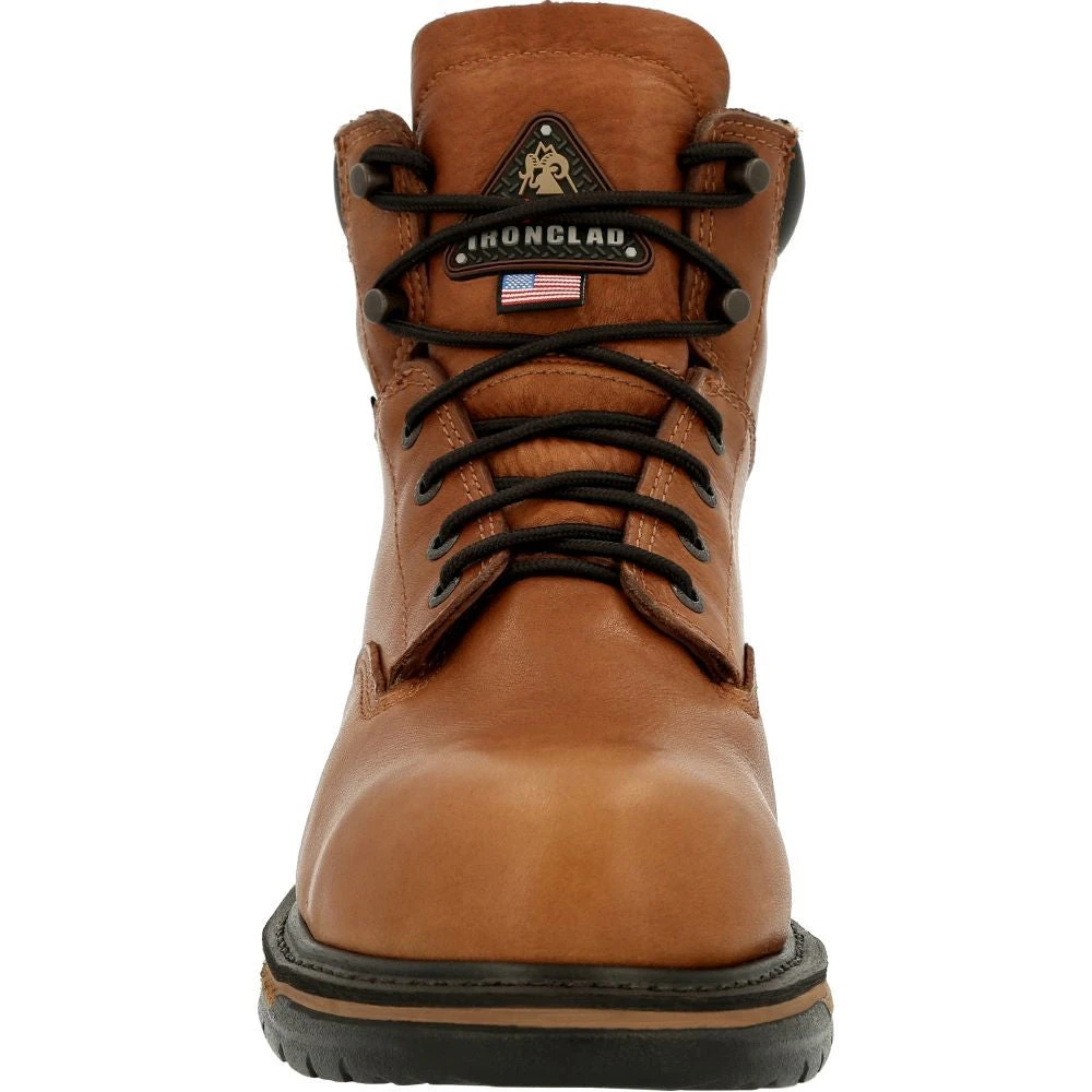 'Rocky' Men's 6" IronClad EH WP Steel Toe - Brown 6 'Rocky' Men's 6" IronClad EH WP Steel Toe - Brown - Image 4
