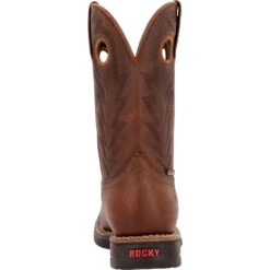 'Rocky' Men's Long Range Western WP Soft Toe - Brown 13 'Rocky' Men's Long Range Western WP Soft Toe - Brown -Outdoor Clothing Store RKW0390 back 1024x1024@2x