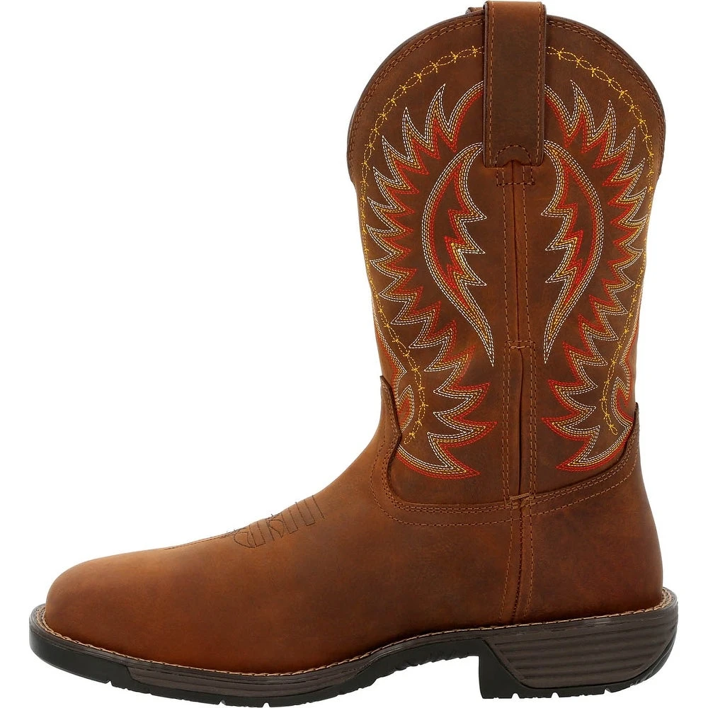 'Rocky' Men's 11" Rugged Trail EH WP Western Square Toe - Brown 9 'Rocky' Men's 11" Rugged Trail EH WP Western Square Toe - Brown - Image 7