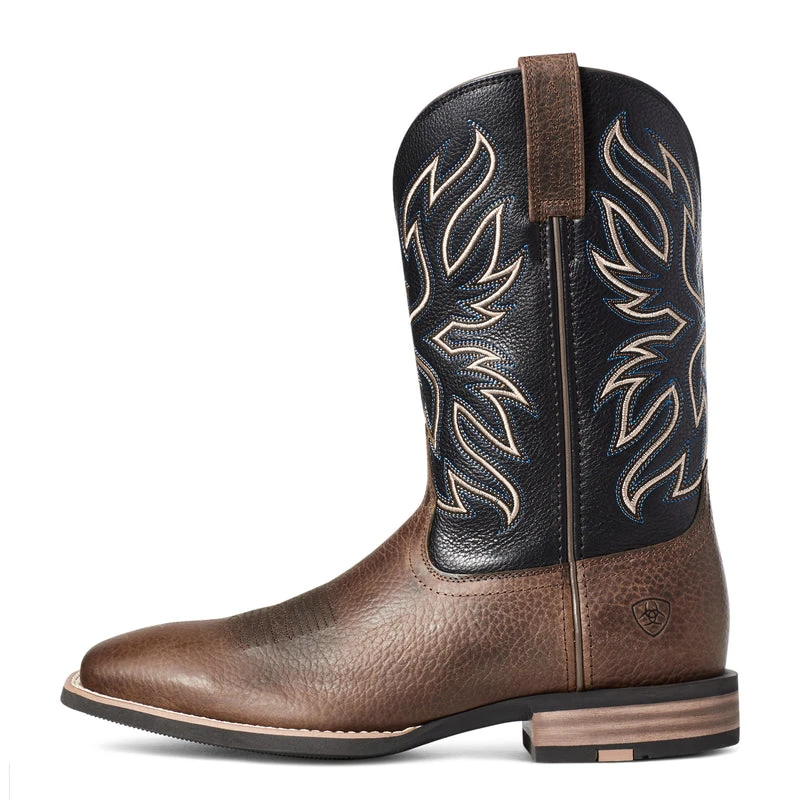 'Ariat' Men's 11" Everlite Vapor Western Square Toe - Ranch Brown / Black Deertan 3 'Ariat' Men's 11" Everlite Vapor Western Square Toe - Ranch Brown / Black Deertan