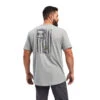 'Ariat' Men's Rebar Cotton Dog Tag Short Sleeve Tee - Heather Grey 1 'Ariat' Men's Rebar Cotton Dog Tag Short Sleeve Tee - Heather Grey -Outdoor Clothing Store S22 MNS WORK 10039148 back 1024x1024@2x