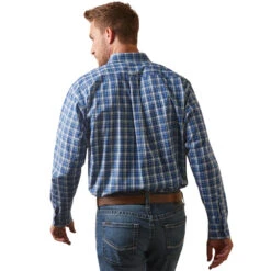 'Ariat' Men's Pro Series Team Samson Classic Fit Button Down - Blue 11 'Ariat' Men's Pro Series Team Samson Classic Fit Button Down - Blue -Outdoor Clothing Store S23 MNS WEST 10043794 back 1024x1024@2x