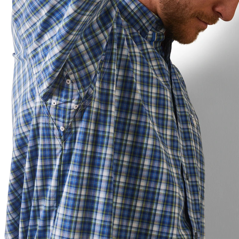 'Ariat' Men's Pro Series Team Samson Classic Fit Button Down - Blue 6 'Ariat' Men's Pro Series Team Samson Classic Fit Button Down - Blue - Image 4