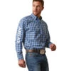 'Ariat' Men's Pro Series Team Samson Classic Fit Button Down - Blue 1 'Ariat' Men's Pro Series Team Samson Classic Fit Button Down - Blue -Outdoor Clothing Store S23 MNS WEST 10043794 front 1024x1024@2x