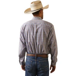 'Ariat' Men's Wrinkle Free Arthur Button Down - White -Outdoor Clothing Store S23 MNS WEST 10043803 back 1024x1024@2x