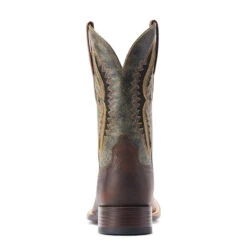 'Ariat' Men's 11" Rowder VentTEK 360° Western Square Toe - Rust / Forest Green -Outdoor Clothing Store S23 MNS WEST 10044478 heel 1024x1024@2x