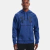 'Under Armour' Men's Rival Fleece Big Logo Hoodie - Tech Blue Light Heather / Indigo -Outdoor Clothing Store V5 1357093 432 FC 1024x1024@2x